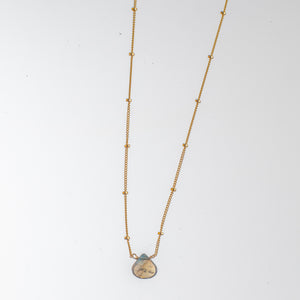 
                
                    Load image into Gallery viewer, Single Stone Staple Necklace
                
            