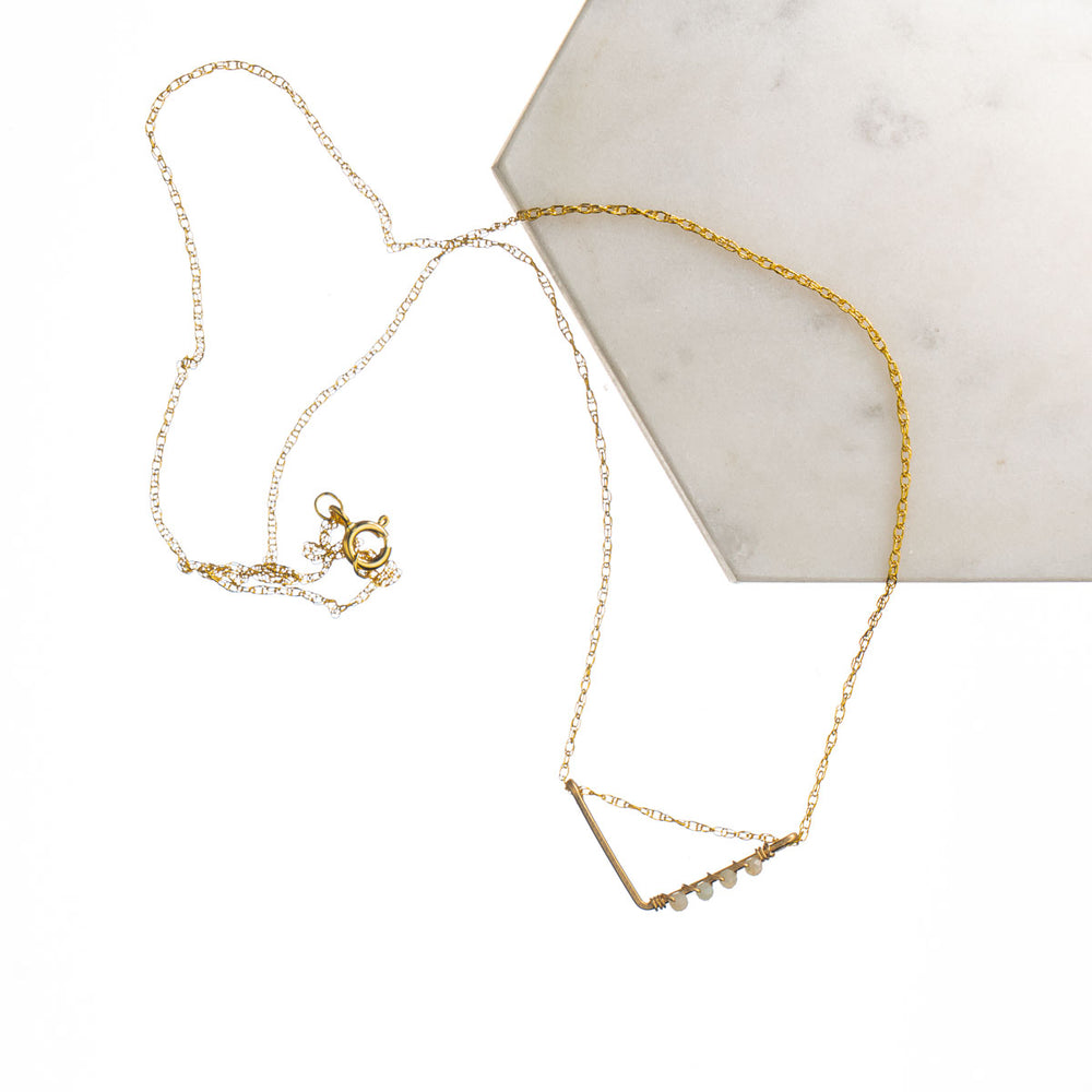 
                
                    Load image into Gallery viewer, Rosalee Triangle Necklace
                
            